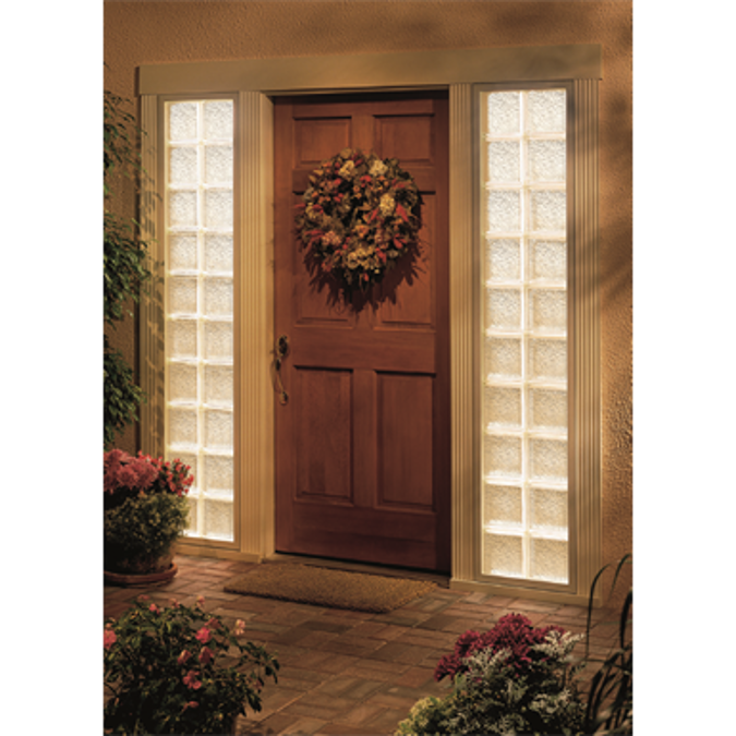 BIM objects Free download! Hollow Glass Block REVIT Wall System