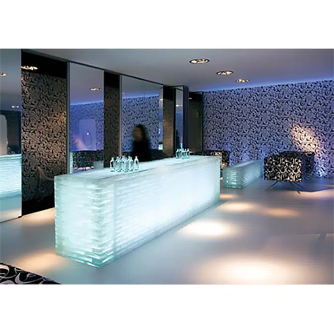 LED Plexi Glass Bar - Bella Vista Designs