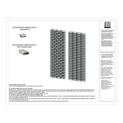 รูปภาพสำหรับ Vetropieno Americano™ Rettangolare & Quadrato REVIT Wall System