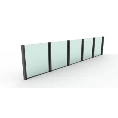 изображение для Balustrade Flat-Glass BSG GLASS ZOLUTION 2-Side Supported