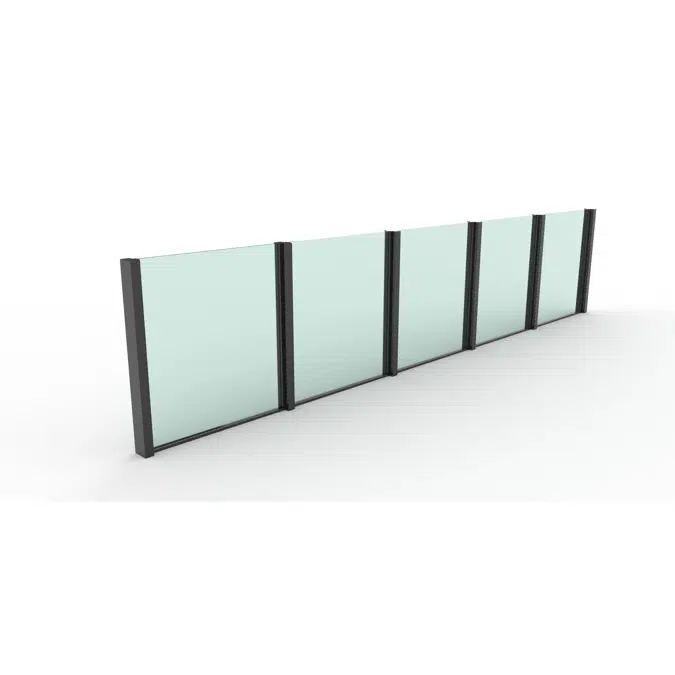 Balustrade Flat-Glass BSG GLASS ZOLUTION 2-Side Supported