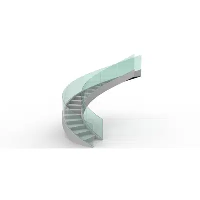 Immagine per Balustrade Curved-Glass BSG GLASS ZOLUTION 1-Side Supported Concrete