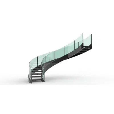 Imagem para Balustrade Curved-Glass BSG GLASS ZOLUTION 1-Side Supported}