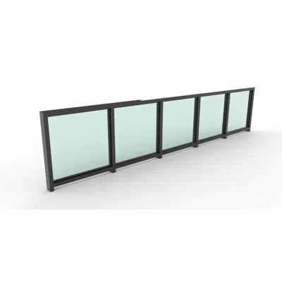 Image for Balustrade Flat-Glass BSG GLASS ZOLUTION 4-Side Supported