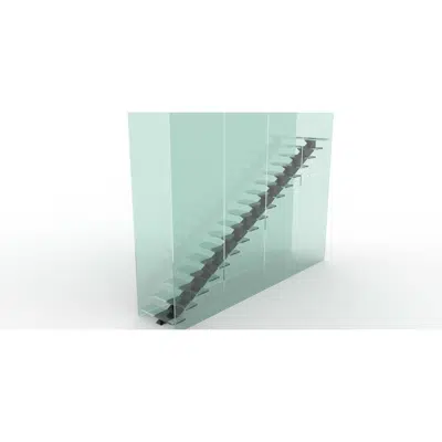 imagem para Stairecase Flat-Glass BSG GLASS ZOLUTION Center Point Fixed