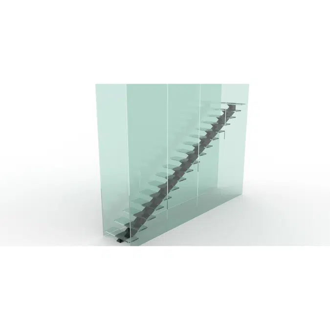 Stairecase Flat-Glass BSG GLASS ZOLUTION Center Point Fixed