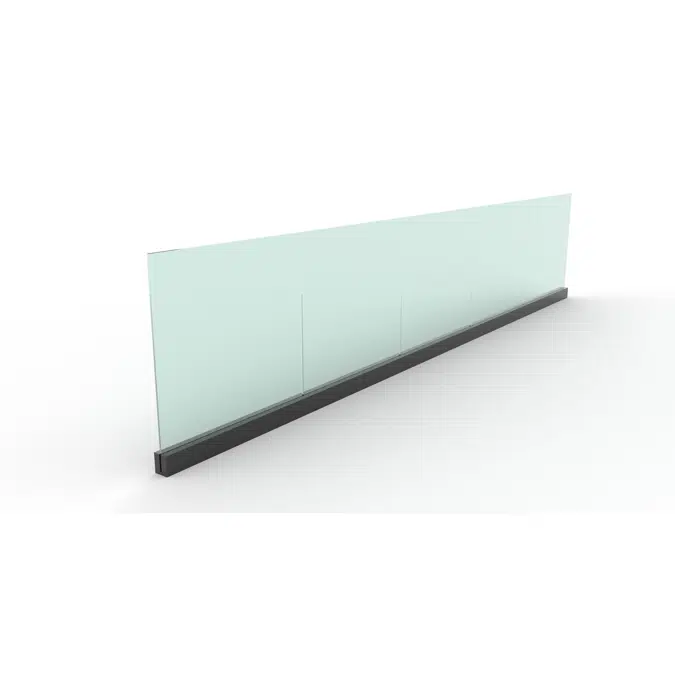 Balustrade Flat-Glass BSG GLASS ZOLUTION 1-Side Supported