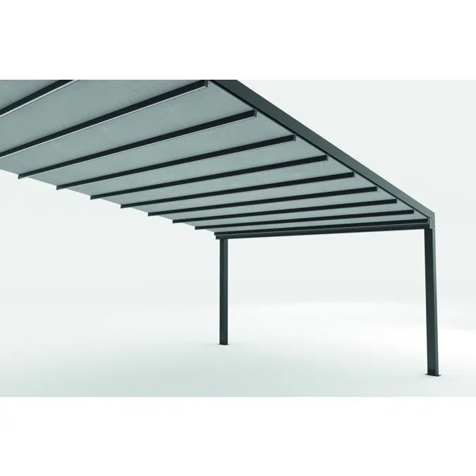 Fúlvia - Pergola made of tensioned fabric canvas