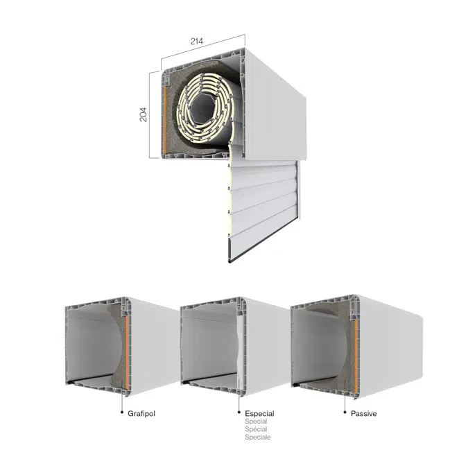 Cajón Eurodecor 200 - sistema para ventana y puerta