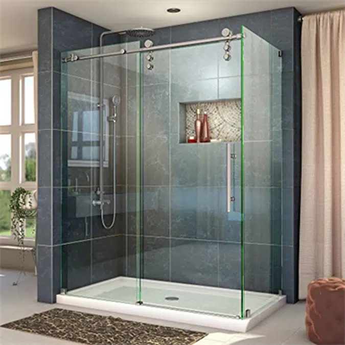 DreamLine Enigma-Z SHEN-6234480 Fully Frameless Sliding Shower Enclosure