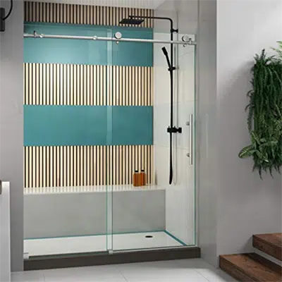 Image pour DreamLine Enigma-X SHDR-61607610 Fully Frameless Sliding Shower Door