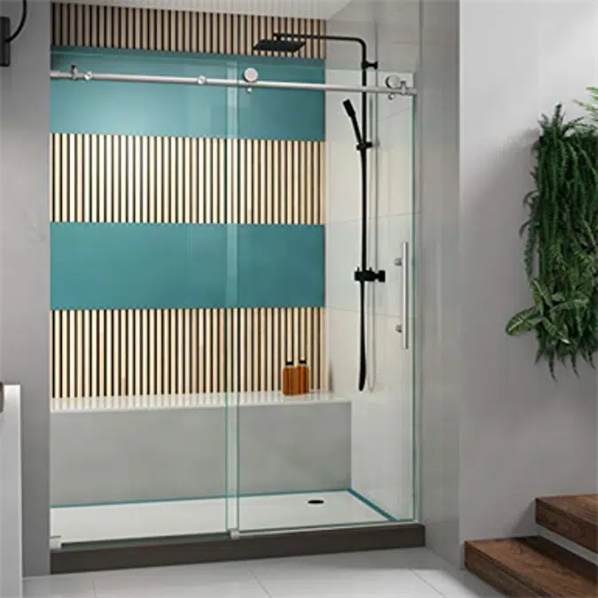 DreamLine Enigma-X SHDR-61607610 Fully Frameless Sliding Shower Door