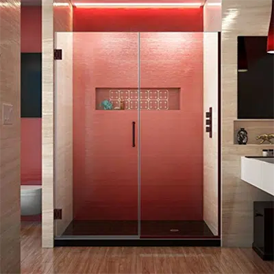 imazhi i DreamLine Unidoor Plus SHDR-245807210 Frameless Hinged Shower Door