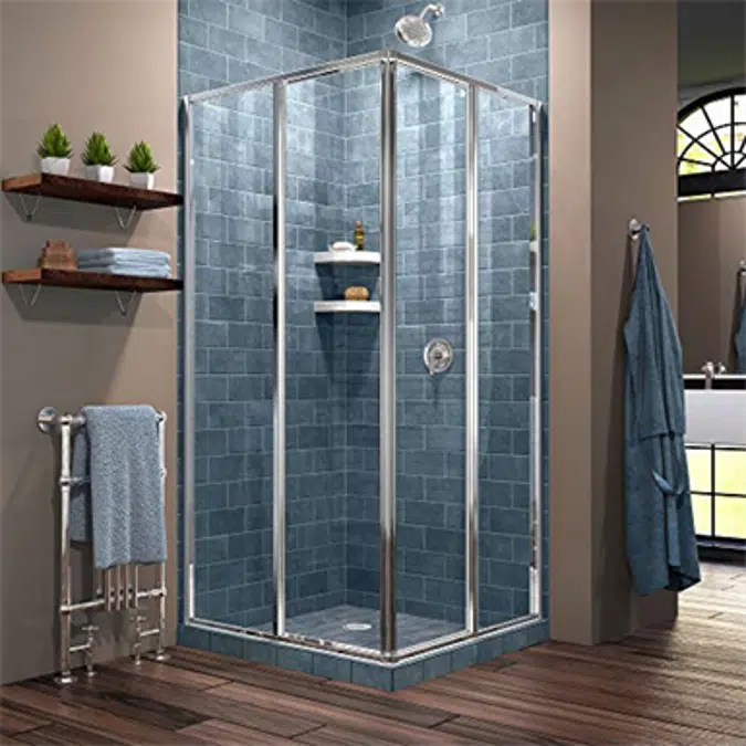 DreamLine Cornerview SHEN-8134340 Framed Sliding Shower Enclosure