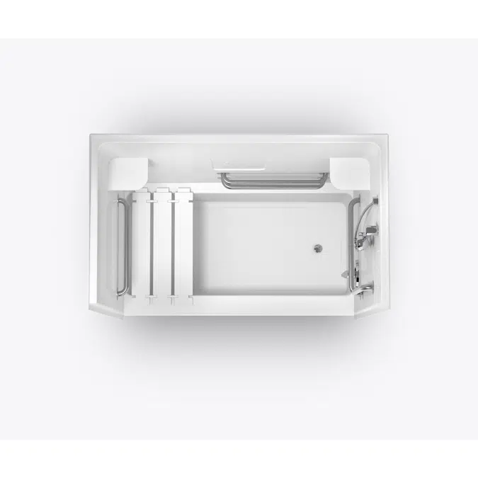 XSA 6000 TS OT Acrylic Alcove One-Piece Tub Shower with Left Hand Drain