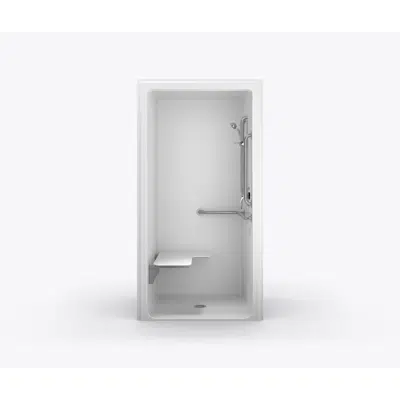 Image for XSA4136SH ANSI B - 36 x 36 Code Compliant Cast Acrylic Transfer Shower with Dome Top and Four Inch Threshold