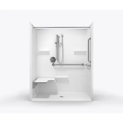 Image for XST6333BF COL - 60 x 32 Code Compliant AcrylX™ One Piece Roll in Shower with Change of Level Threshold