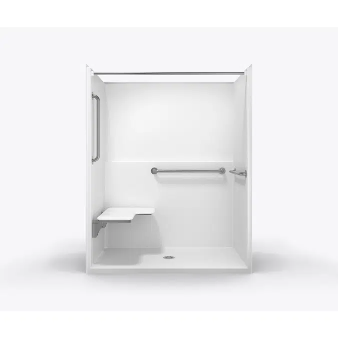 SSS6036BF - Accessible Barrier-Free Solid-Surface Shower