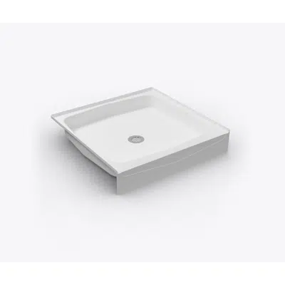 Image for XAB 3636 SH Acrylic Alcove Shower Base with Center Drain