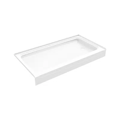 Image for XAB 6032 SH Acrylic Alcove Shower Base with Center Drain