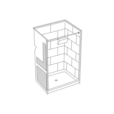 Image for SST5038SH 4.0 ANSI-B - 48 x 36 Code Compliant Shower with Four Inch Threshold and ANSI-B Backing