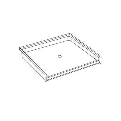 XSB 5050BF 1.0 - 48 x 48 Veterans Administration Code Compliant AcrylX™ Shower Base图像