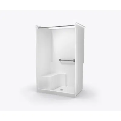 Image for SSS4837SH MS - Accessible Solid-Surface Shower with Integral Seat