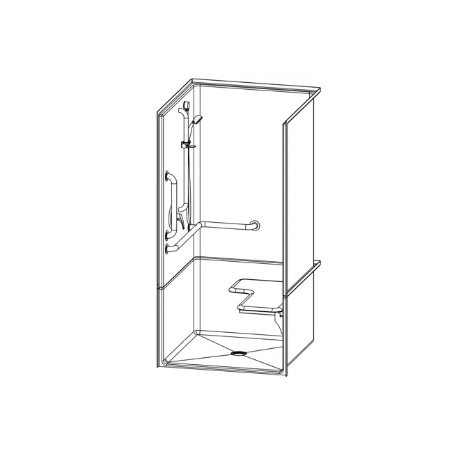 XS1363BFC2P - 36 x 36 Accessible AcrylX™ Transfer Shower