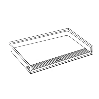 XSB 5038TR. 75 - 48 x 36 Accessible AcrylX™ Shower Base with Integral Trench Drain için görüntü