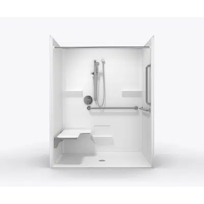 billede til XST6337BF - 60 x 36 Code Compliant AcrylX™ Roll in Shower