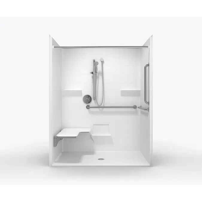 XST6337BF - 60 x 36 Code Compliant AcrylX™ Roll in Shower