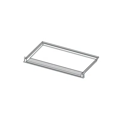 รูปภาพสำหรับ XSB 6236 TR COL - Linear Trench Drain Roll-in Shower Base with Change of Level Threshold
