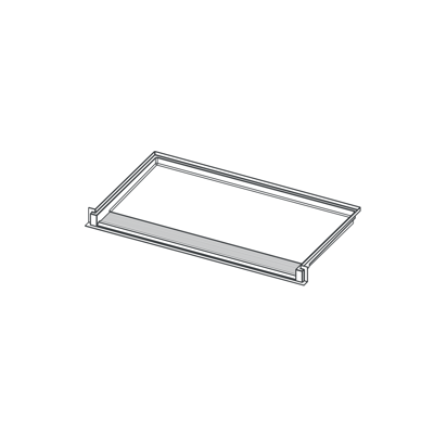 Image for XSB 6236 TR COL - Linear Trench Drain Roll-in Shower Base with Change of Level Threshold