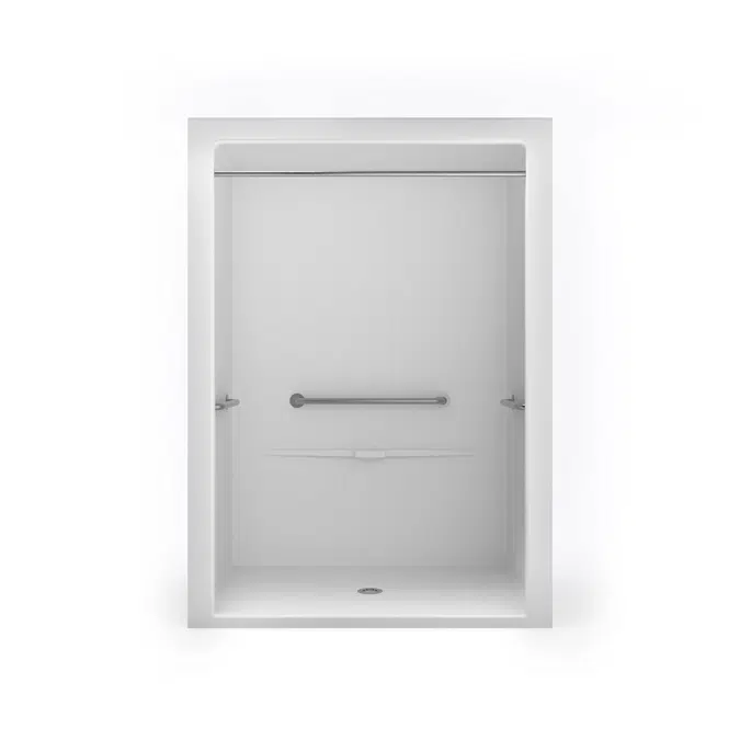XSA4848BF - Accessible Barrier-Free Cast Acrylic Shower