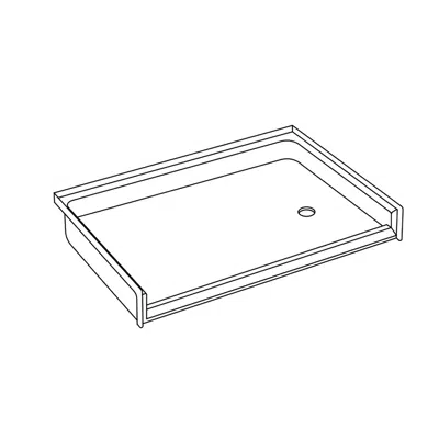 XSB 6033BF COL L/R - AcrylX™ Barrier-Free Shower Base için görüntü