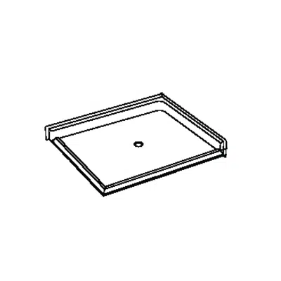 XSB 4848BF COL DE C - AcrylX™ Barrier-Free Shower Base, Double-Entry için görüntü