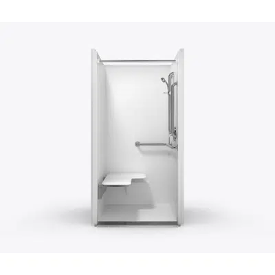 Image for SST3838TR .75 1P RF - 36 x 36 Code Compliant Solid Surface One Piece Transfer Shower with Integral Trench Drain