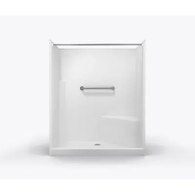 Image for SSS6096SH MS - Accessible Solid-Surface Shower with Integral Seat