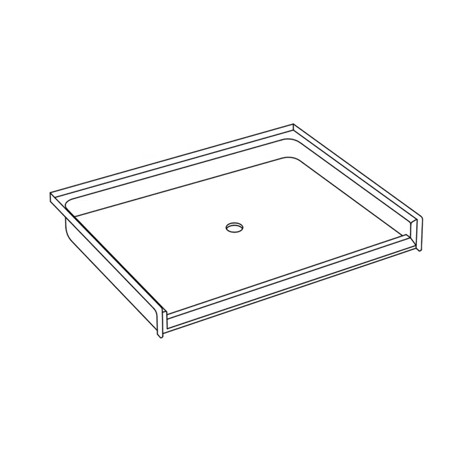 XSB 6060BF COL C - AcrylX™ Barrier-Free Shower Base