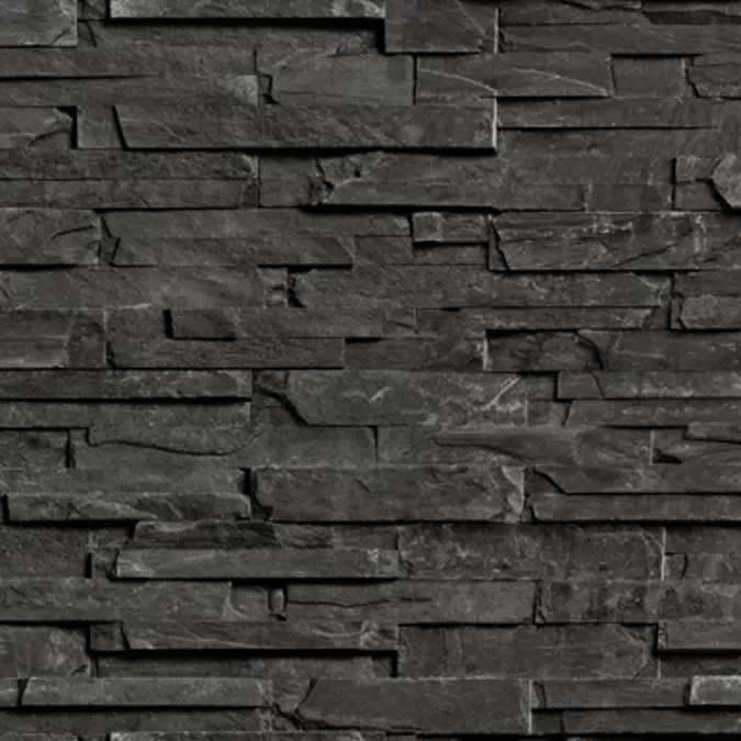 BIM objects - Free download! Facade Stones - Dark Stone | BIMobject