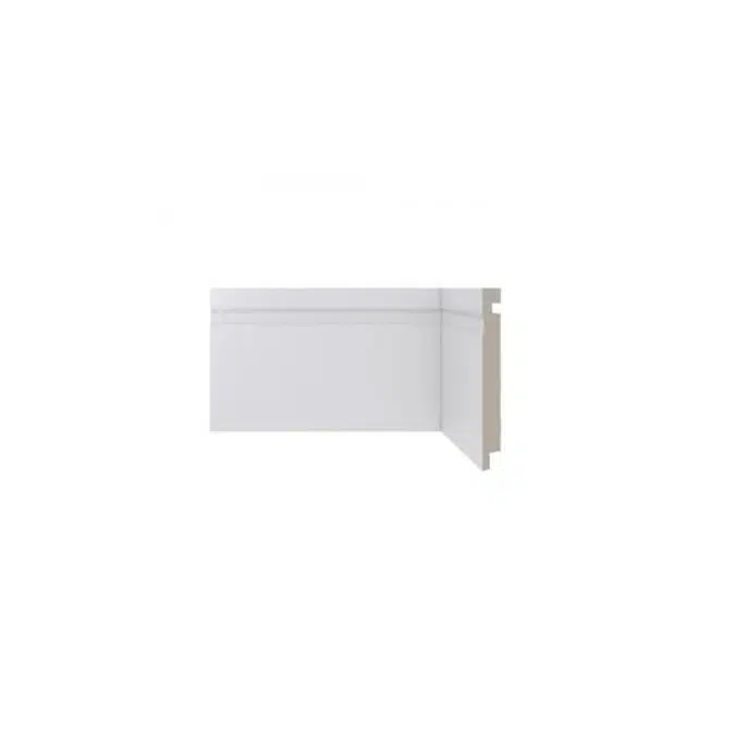 Polystyrene Skirting Board 480 - White