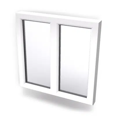 Image for Inward opening window 2+1 glass 2-light with mullion Fixed