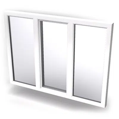 bild för Inward opening window 2+1 glass 3-light with mullions Middle open