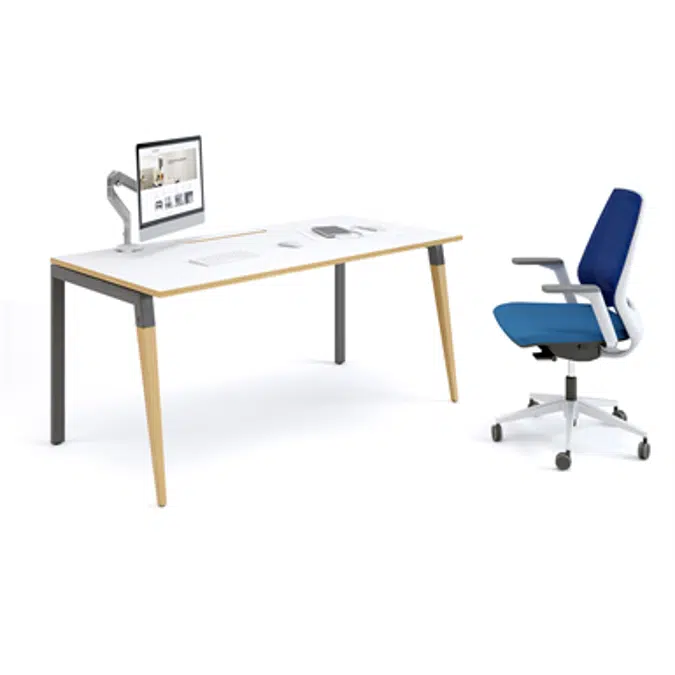 BIM objects - Free download! GoodSlim – Individual Desk | BIMobject