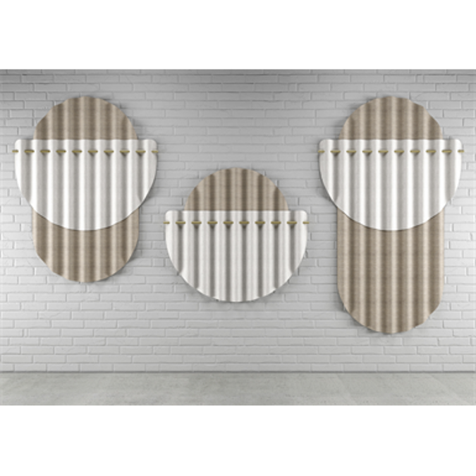 Gommette – Acoustic screen in Varian - Wall Mounted