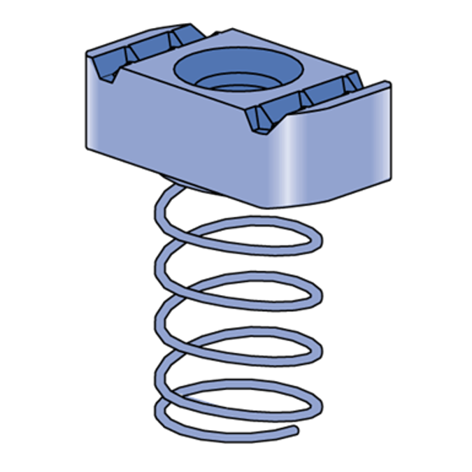 BIM 对象 免费下载！ Unistrut P1010EG Electrogalvanized Steel Channel Nut