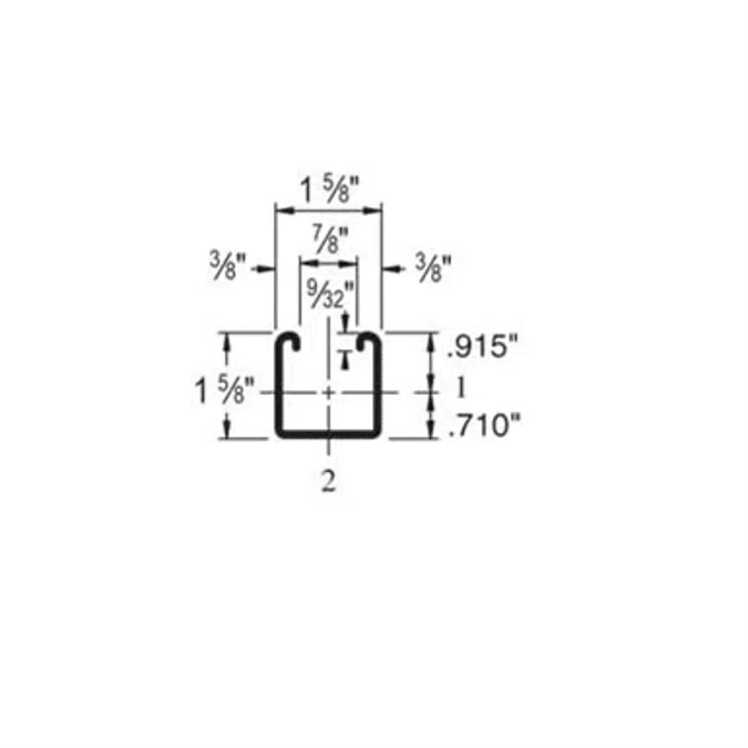 Unistrut P1000T 12 Gauge Metal Strut Channel