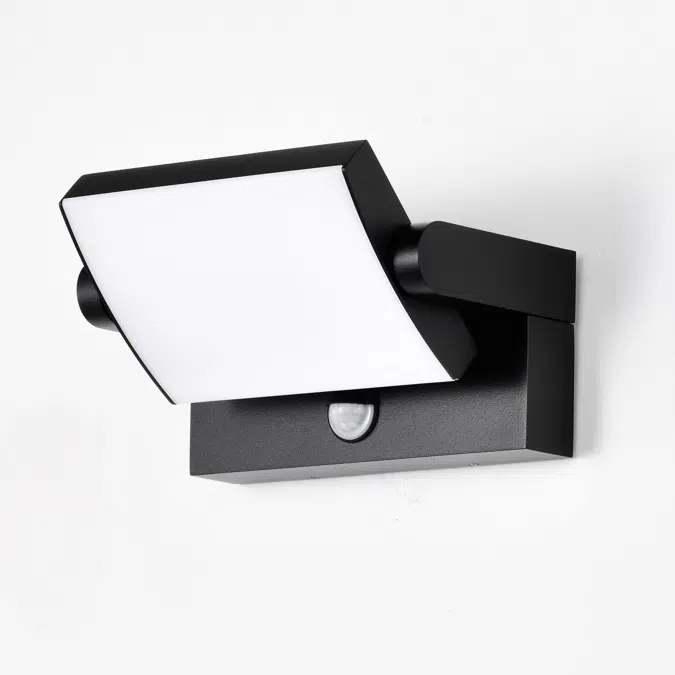 DURANTE IP54 SENSOR CCT BK wall lamp