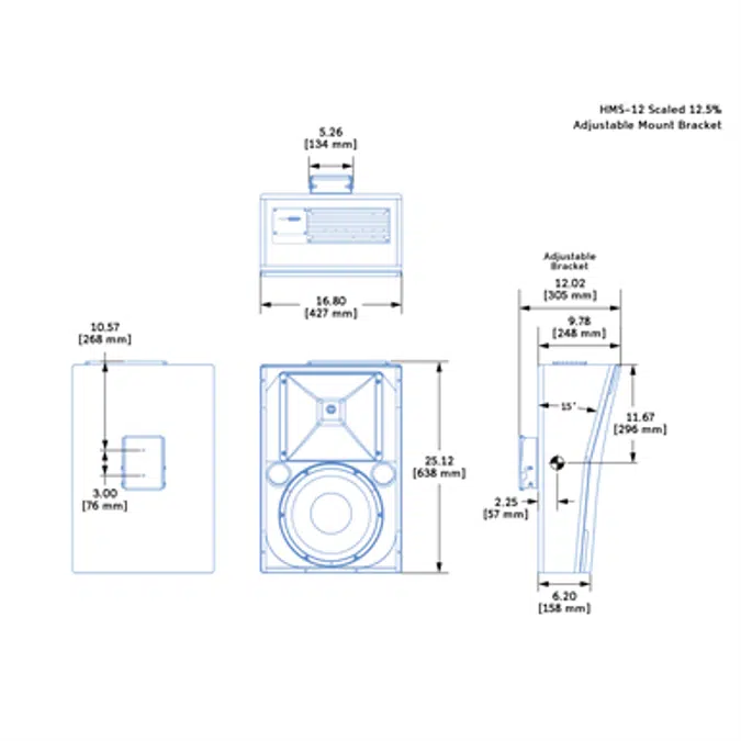 HMS-12 High Power Cinema Surround Loudspeaker