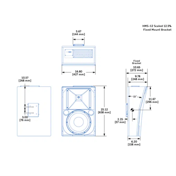 HMS-12 High Power Cinema Surround Loudspeaker